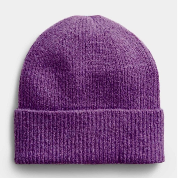 Ichi purple soft hat and scarf coordinated set NWT - Picture 2 of 10